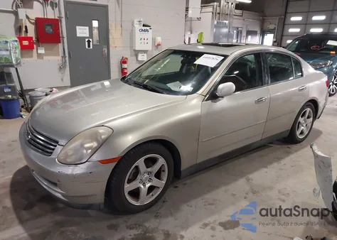 2003 Infiniti G35 Luxury Leather z USA, uszkodzony, nr VIN JNKCV51E43M324876